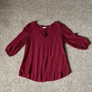 Garage 3/4 Sleeve Blouse